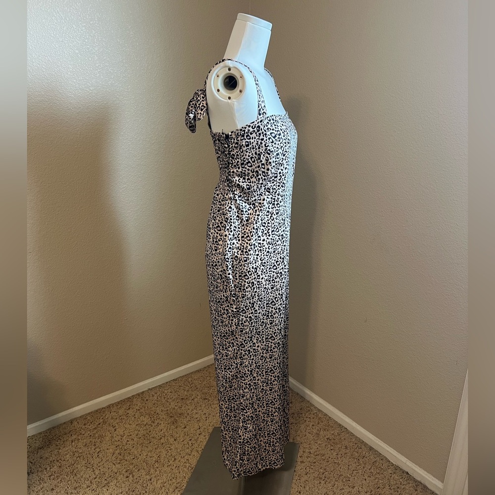 Leopard Print Silk Jumpsuit - image 2